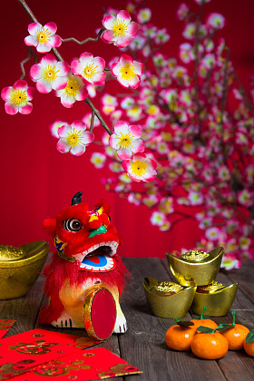 中国新年装饰品照片