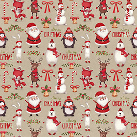 水彩的圣诞节插图。无缝模式