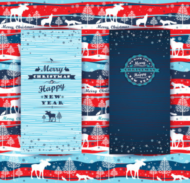 快乐圣诞背景与排版