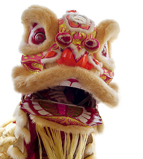 中国舞狮图片