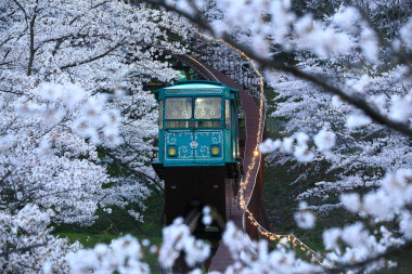 鐵路到天堂，船岡公園，大阪，日本