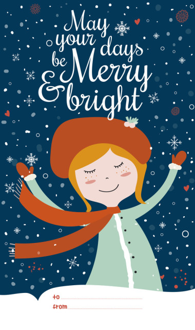 快乐的圣诞节和新年卡图片