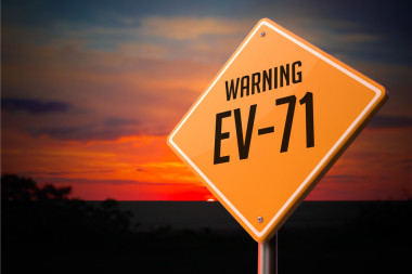 Ev 71 上警告路標.圖片