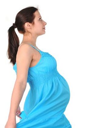 蓝裙子的女人图片