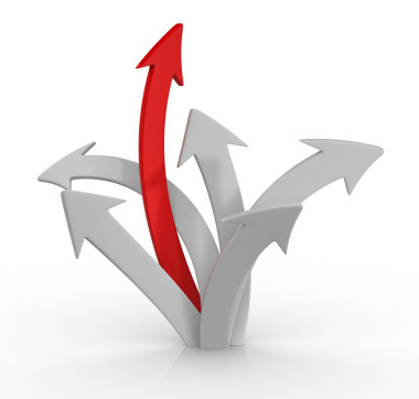 紅色和白色箭頭了分組照片