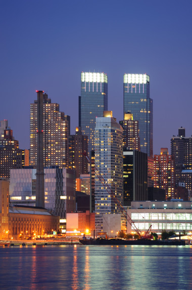 在紐約城的城市現(xiàn)代建筑照片