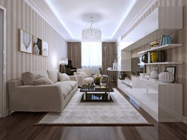 在現(xiàn)代風(fēng)格的客廳