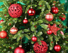 装饰的圣诞树图片