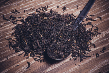 黑色干茶葉湯匙