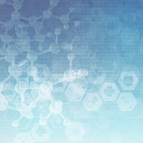 抽象金属分子医学背景图片