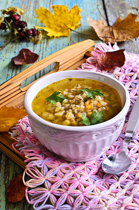 珍珠大麦汤照片