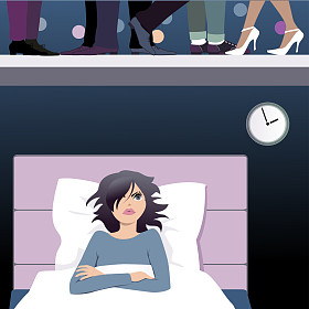 楼上吵闹的邻居图片