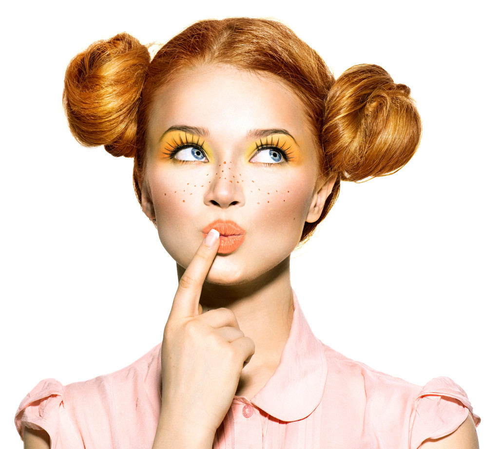 快乐有雀斑的少女 快乐有雀斑的少女