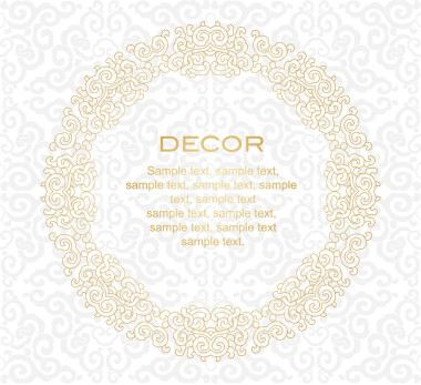 裝飾框架。白色背景.圖片