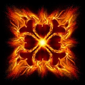 燃烧的火焰十字架