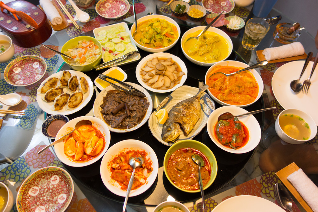 亚洲的食品盛宴