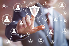 按钮盾安全病毒图片