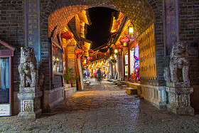丽江古，寂寞的荒凉的夜