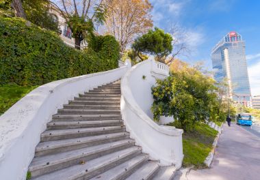 伊斯坦布尔天际线附近尔马巴赫切宫