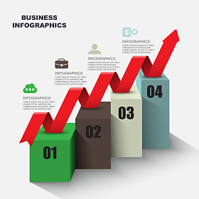 3d 增长图表数据图表图片