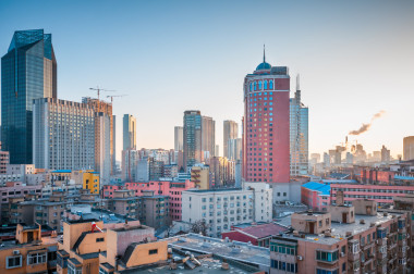 市中心的中國大連