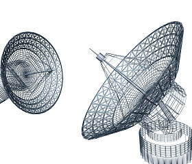 卫星接收天线图片