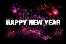 与烟花新年快乐