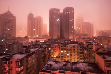 现场的引用了迷雾.照片