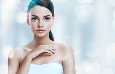 美麗的女模特的肖像