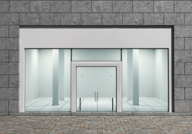 現(xiàn)代空店面大窗口照片
