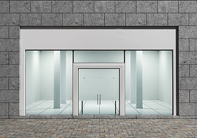现代空店面大窗口照片