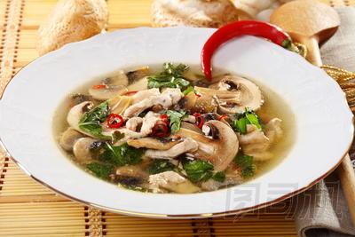 辣蘑菇湯.圖片