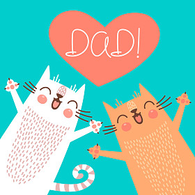 父亲节与猫甜卡