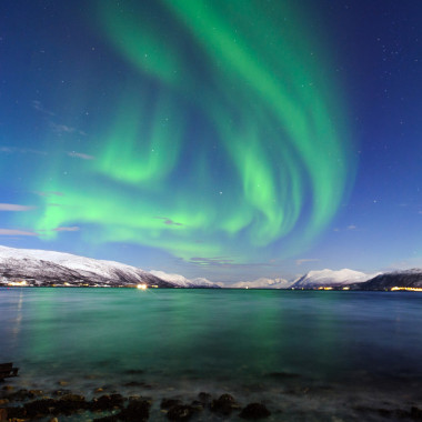 在挪威的极光图片