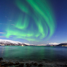 在挪威的极光图片