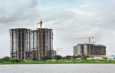 高層建筑施工圖片