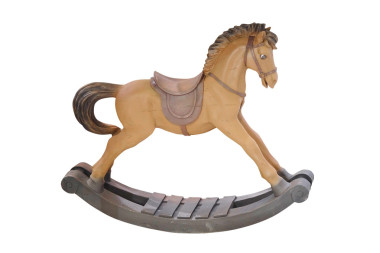 孤立的裝飾搖馬