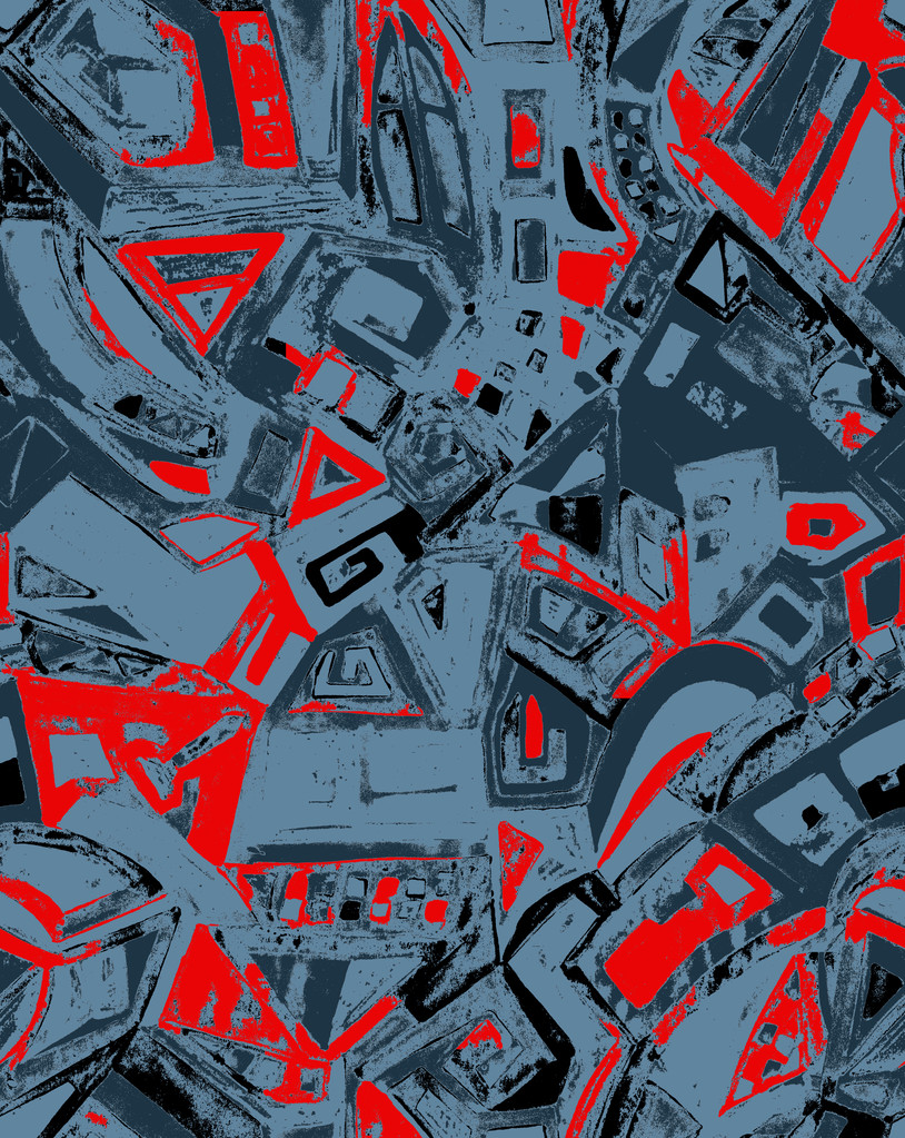 无缝的几何图案照片