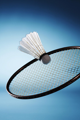 羽毛球拍和羽毛球图片