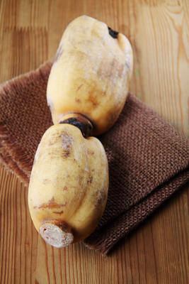 蓮藕的特寫圖片