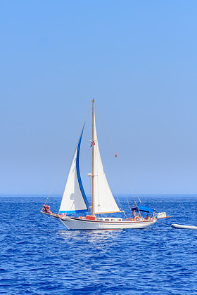 游艇。海景。希腊