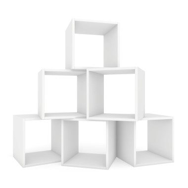 白色的書架上彼此圖片