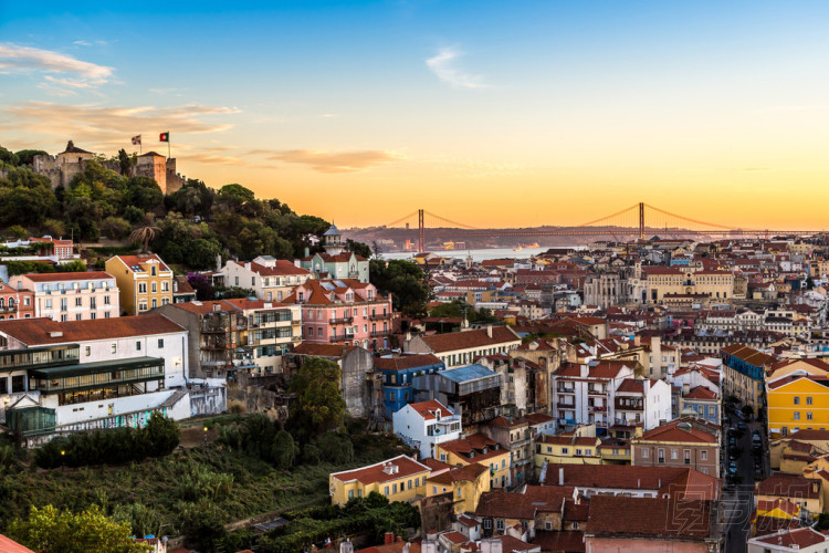 里斯本的鳥瞰圖