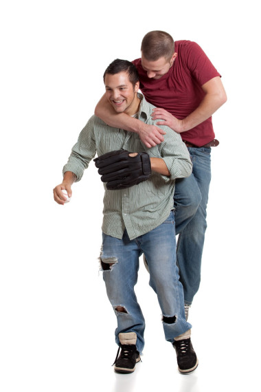 兩名男子棒球照片