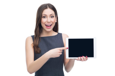 數(shù)字平板電腦的女人圖片