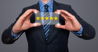 商人持有五星級(jí)評(píng)級(jí)-股票圖像