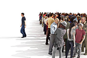 常委会从人群概念照片