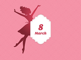 快乐妇女节背景照片