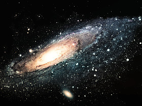 在宇宙中的星系的图像图片
