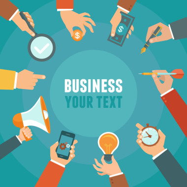 在平面樣式矢量商業(yè)和管理概念